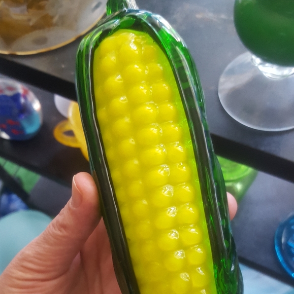 Vintage 4 Murano-Style Glass Art Veggies 🍆🌽 - Picture 10 of 10